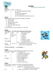 English Worksheet: Travelling