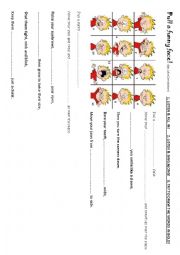 English Worksheet: Pull a funny face