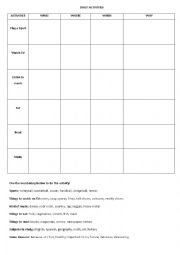 English Worksheet: WH -QUESTION WORDS