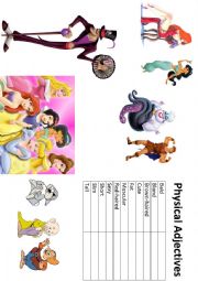 English Worksheet: Physical characteristics