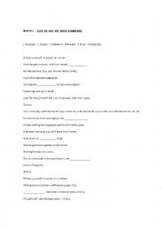 English Worksheet: LUCY  IN  THE  SKY  WITH  DIAMONDS - THE BEATLES