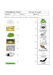 English Worksheet: Whose House?