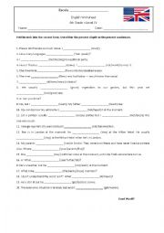 English Worksheet: Preent Simple Vs Present Continuous