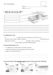 English Worksheet: The Geosphere