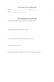 English Worksheet: Goldilocks and The Three Bears