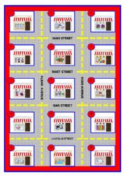 DIRECTIONS GAME 1  boardgame, cards, directions  (text fully editable) *4 pages