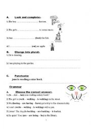 English Worksheet: worksheet