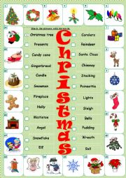 English Worksheet: Christmas