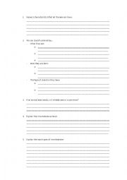 English Worksheet: animals classification