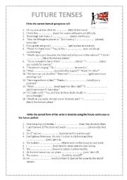 English Worksheet: Future forms