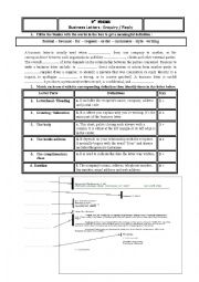 English Worksheet: Business Letters : Enquiry / Reply ( 2 nd form Eco)