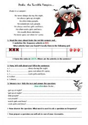 English Worksheet: Drake, the terrible vampire