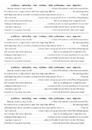 English Worksheet: stand up comedy