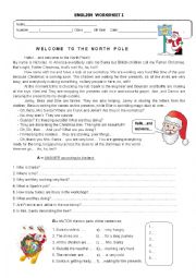 English Worksheet: Reading &Comprehension