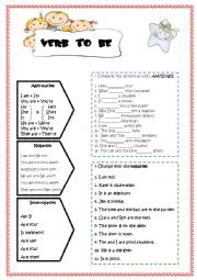 English Worksheet: To be