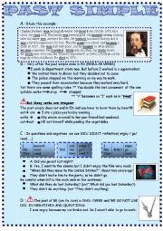 English Worksheet: Past simple:Lesson