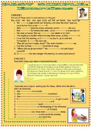 English Worksheet: Past simple : Exercises