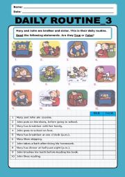 English Worksheet: Daily Routine - Simple Present_3