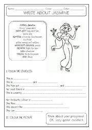 English Worksheet: GUIDED WRITING - 4/6