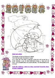 English Worksheet: Colour