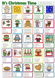 English Worksheet: Its Christmas Time