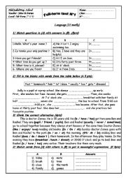 English Worksheet: test