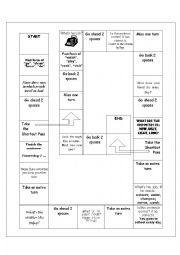 English Worksheet: Revision board game