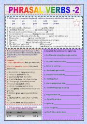English Worksheet: Phrasal verbs - part 2