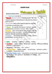 English Worksheet: welcome to Tunisia