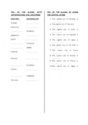 nationalities,countries and capital cities