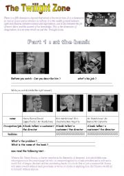 English Worksheet: video time TWILIGHT ZONE 