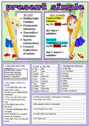 English Worksheet: Present Simple