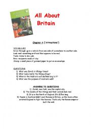 English Worksheet: All About Britain Chapter 4