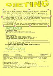 English Worksheet: Reading and vocabulary