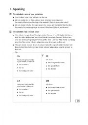 English Worksheet: Speaking exercise