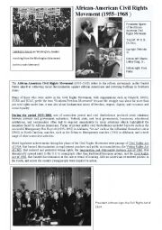 English Worksheet: civil rights movement