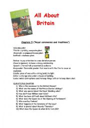 English Worksheet: All About Britain Chapter 5