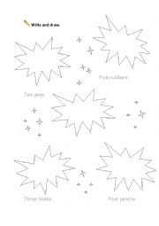 English Worksheet: SCHOOL ITEMS