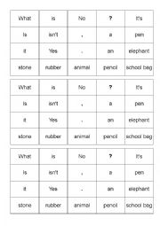 English Worksheet: Jambled words