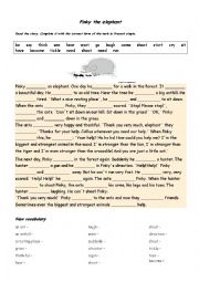 English Worksheet: Pinky