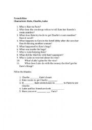 English Worksheet: French Kiss