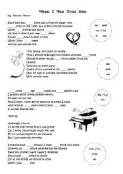 English Worksheet: When I was your man