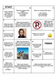 English Worksheet: Board Game