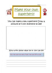 Make your own superhero!