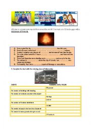 English Worksheet: 2 News Reports (Listening Comprehension) [MP3 Link inside the doc]