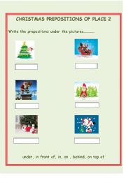 Christmas Prepositions of Place