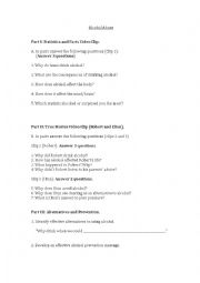 English Worksheet: Alcohol Abuse