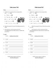 English Worksheet: Movie Lesson 