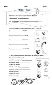English Worksheet: Is there any Bug?