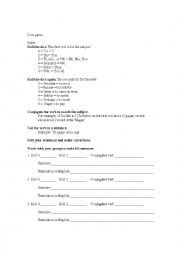 English Worksheet: Dice Game with Verbs
